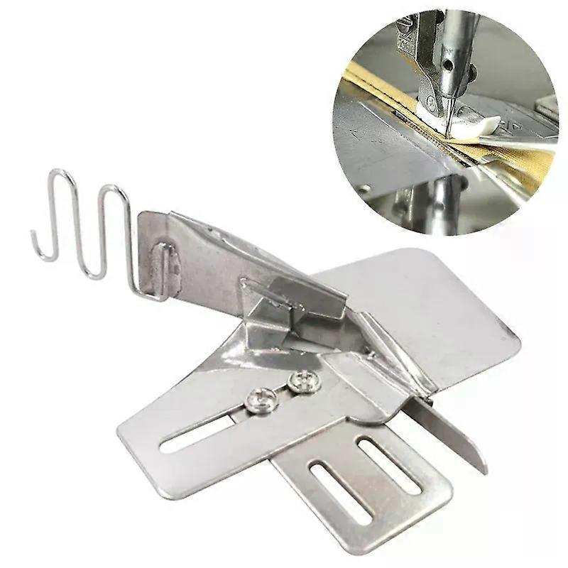 ماكينة الخياطة جهاز هدب مزدوج الطي التحيز ملزمة الزاوية اليمنى متفوقا سحب أنبوب أربعة أضعاف سحب الأنبوب للصناعات المنزلية