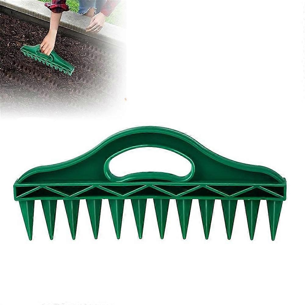AS Plastic Seeds Seeder Green Planter Tool 12 Holes Multi Seeds Dibber Seeding Puncher