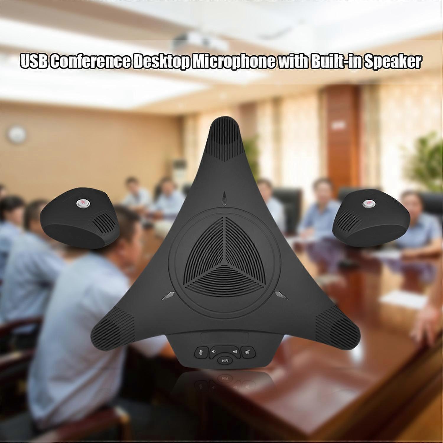 MST-X3 EX USB Conference Microphone Speakerphone with 2 Extended Mic 8m 360° Audio Pickup Support Sk