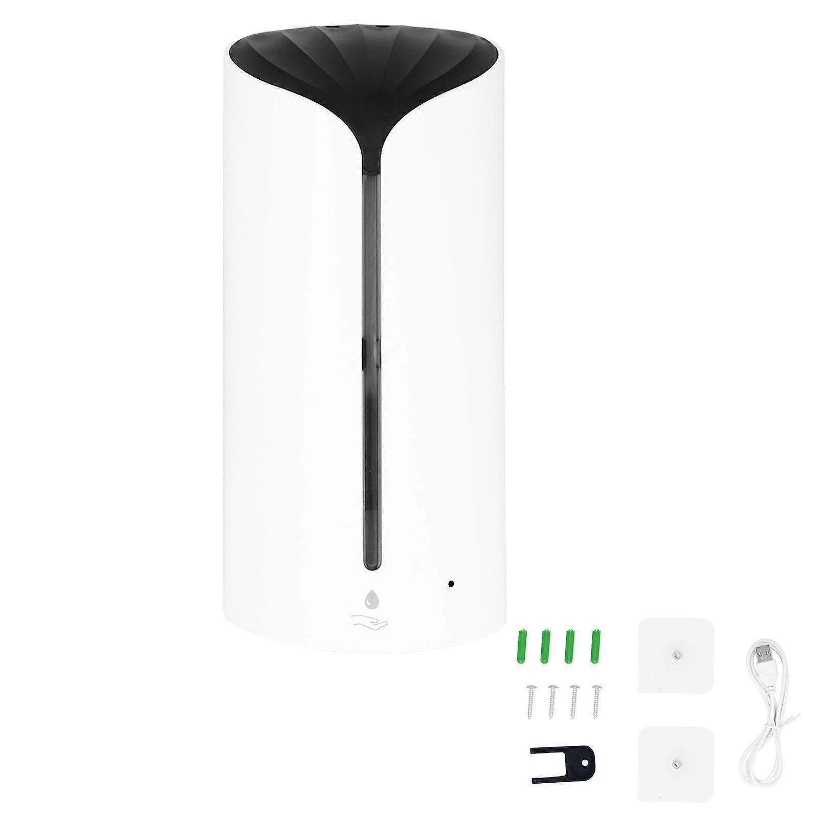 Automatic Induction Soap Dispenser Wall Mounted Foam Machine for Hand Washing, Touchless Liquid Dispenser, White