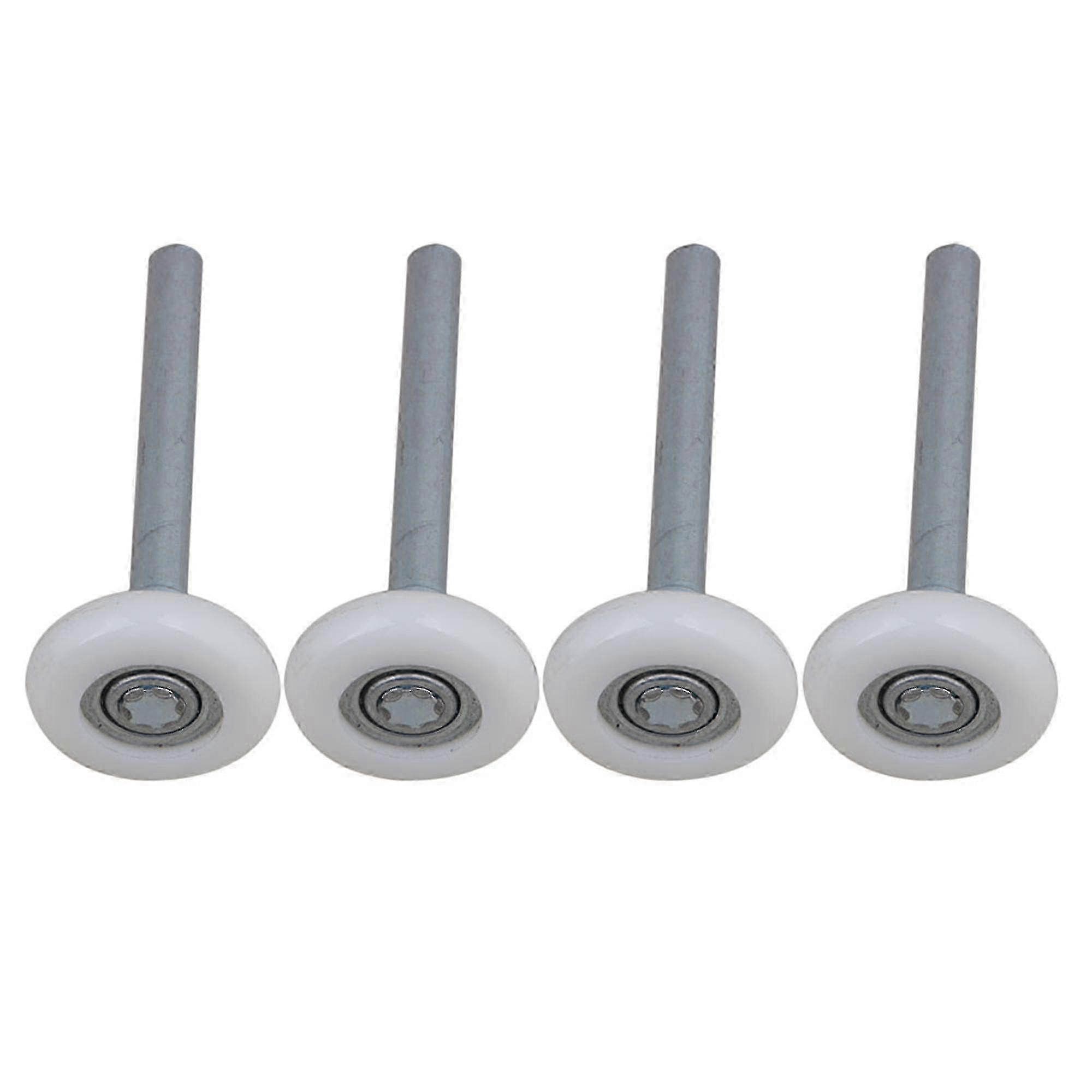 4PCS مختومة الكرة وإذ تضع النايلون المرآب بكرات الباب مع 115mm الجذعية