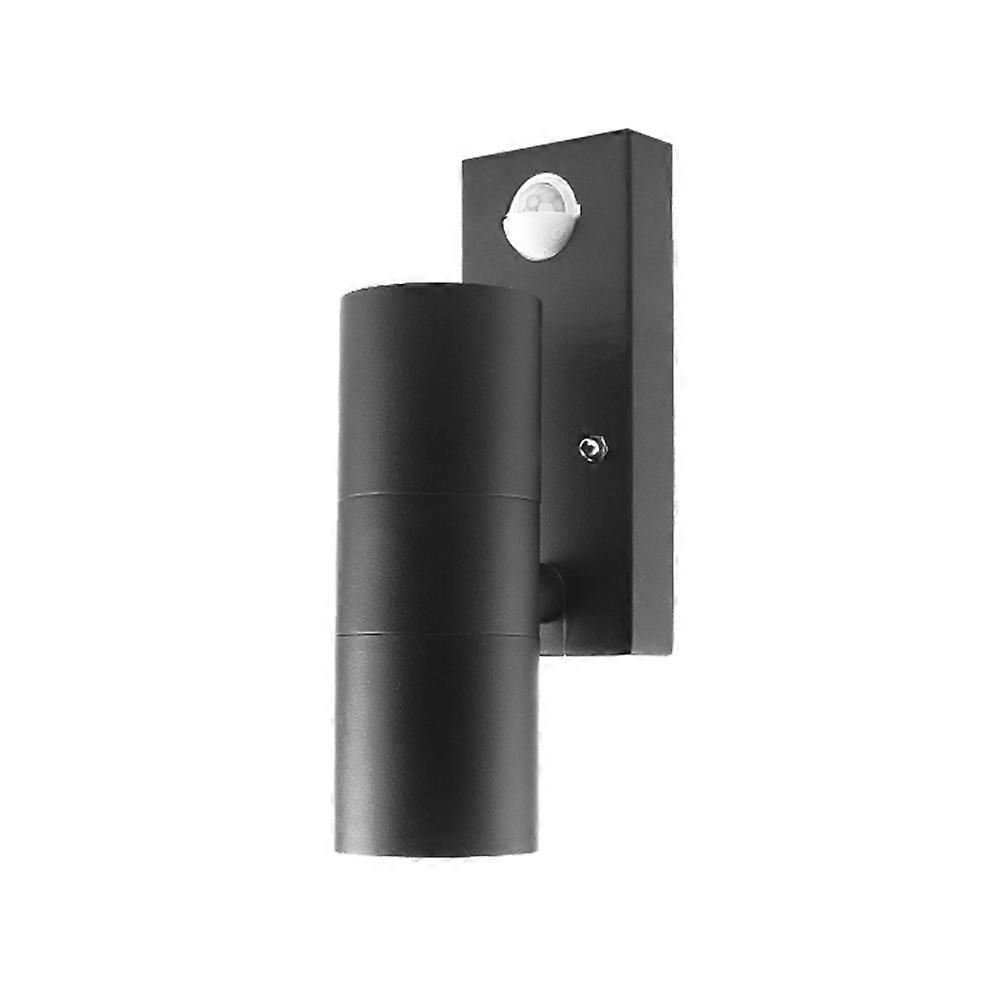 Cylinder Infrared Sensor Outdoor Wall Lamp, Stainless Steel, Cold White Light