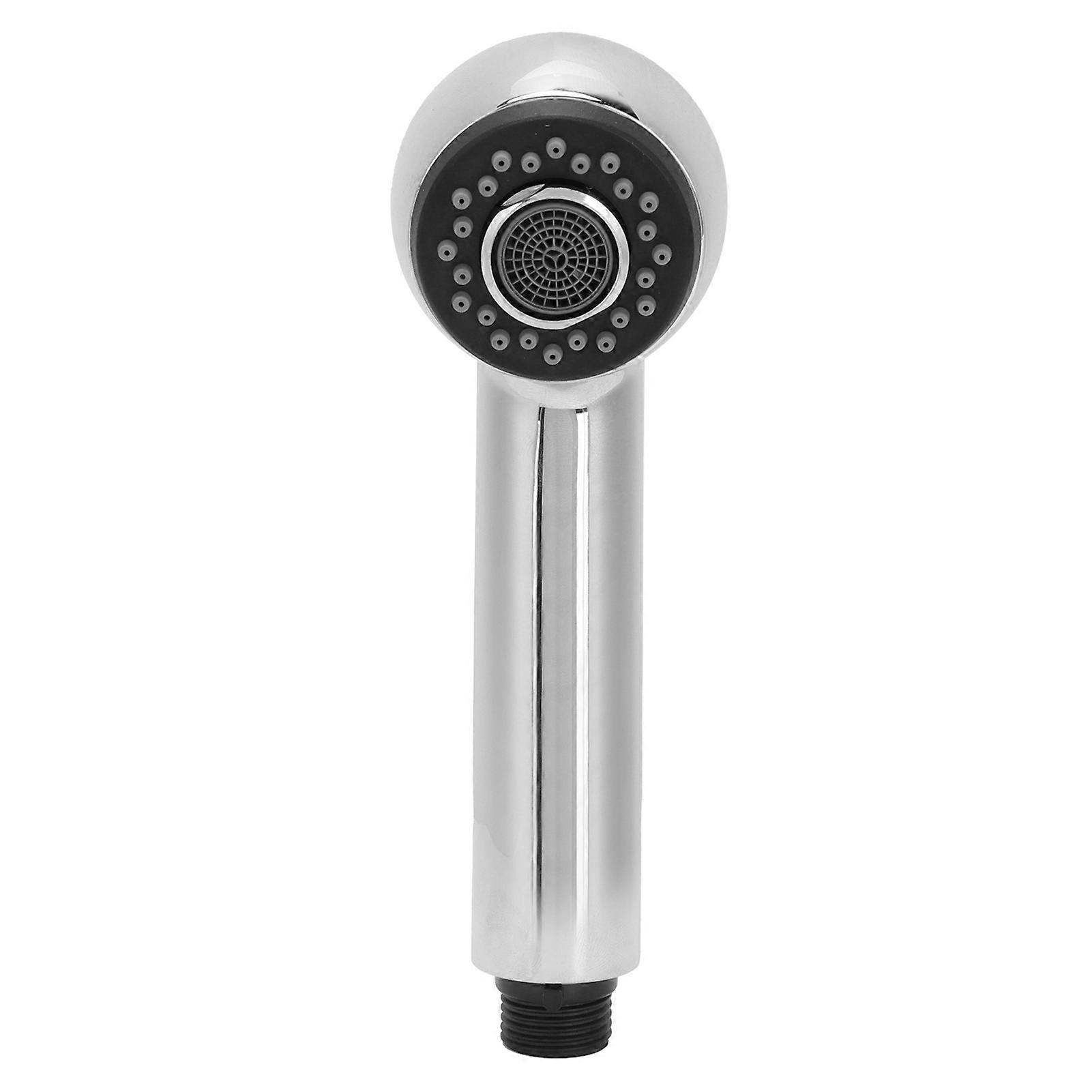 G1/2 Handheld Bathroom Shower Head Spray Replacement, Adjustable 5-Setting, Chrome Finish for Kitchen Sink Faucet Tap