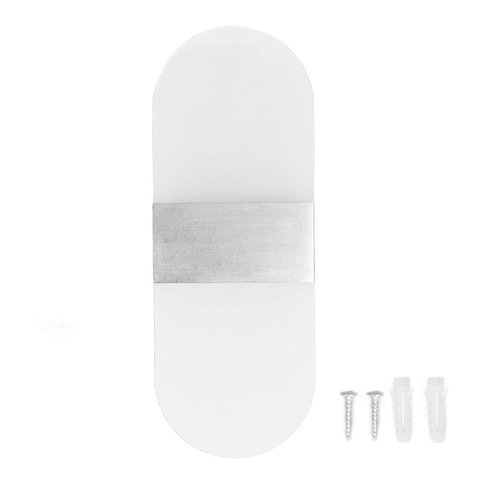 6W Warm White Acrylic LED Wall Light, 360 Degree Up-Down Design, Modern Indoor Lighting Fixture, Energy Efficient
