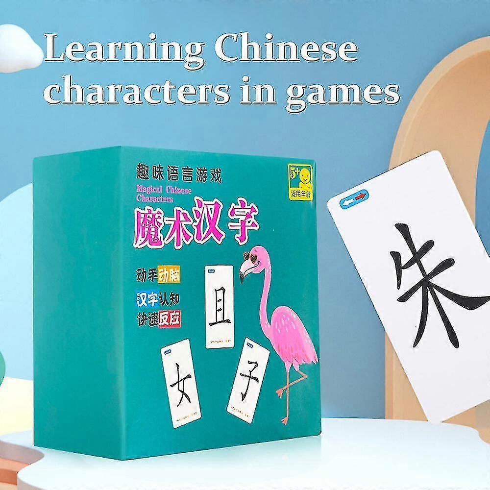 Μαγικό κινέζικο χαρακτήρα pinyin ριζικός συνδυασμός κάρτα αναγνώρισης χαρακτήρων διασκέδαση παίζοντας χαρτιά παιχνίδι παιδιά δώρα