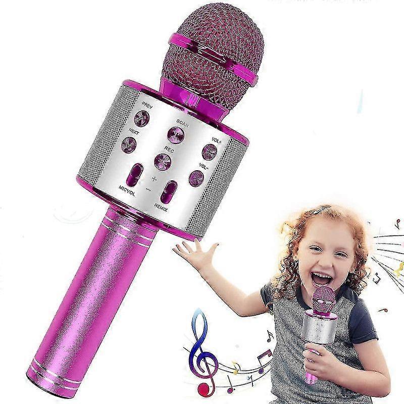 Micrófono de karaoke, micrófono de karaoke inalámbrico Bluetooth para niños