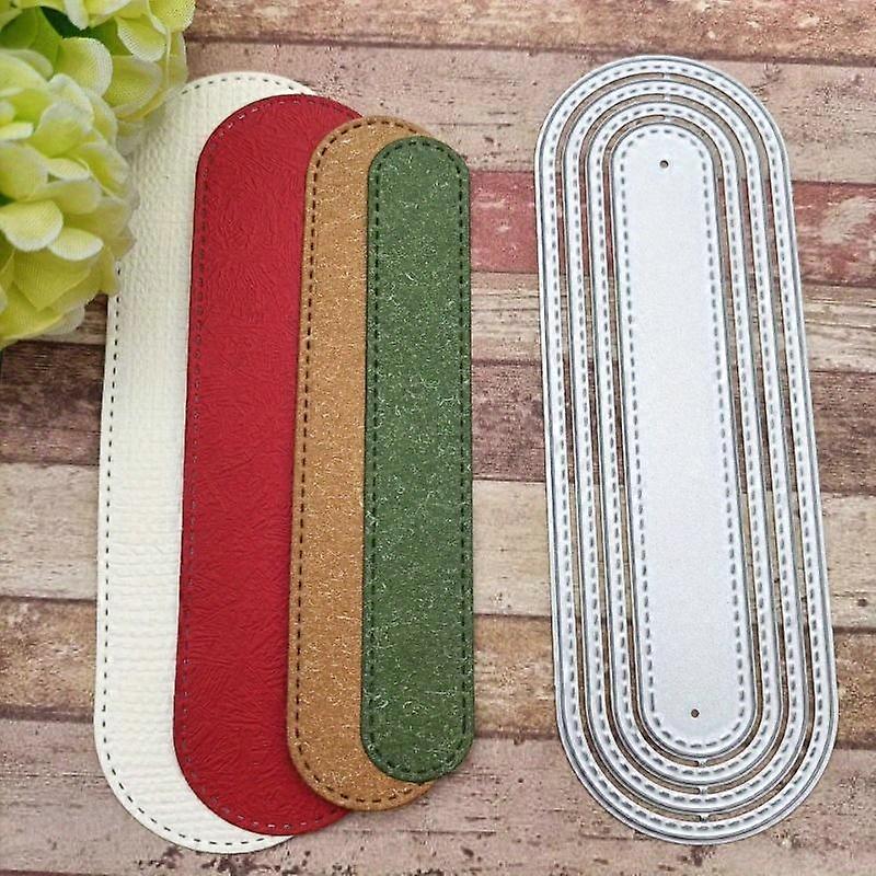 Oval Bookmark Metal Cutting Dies for Scrapbooking Photo Album Paper Card Craft Embossing