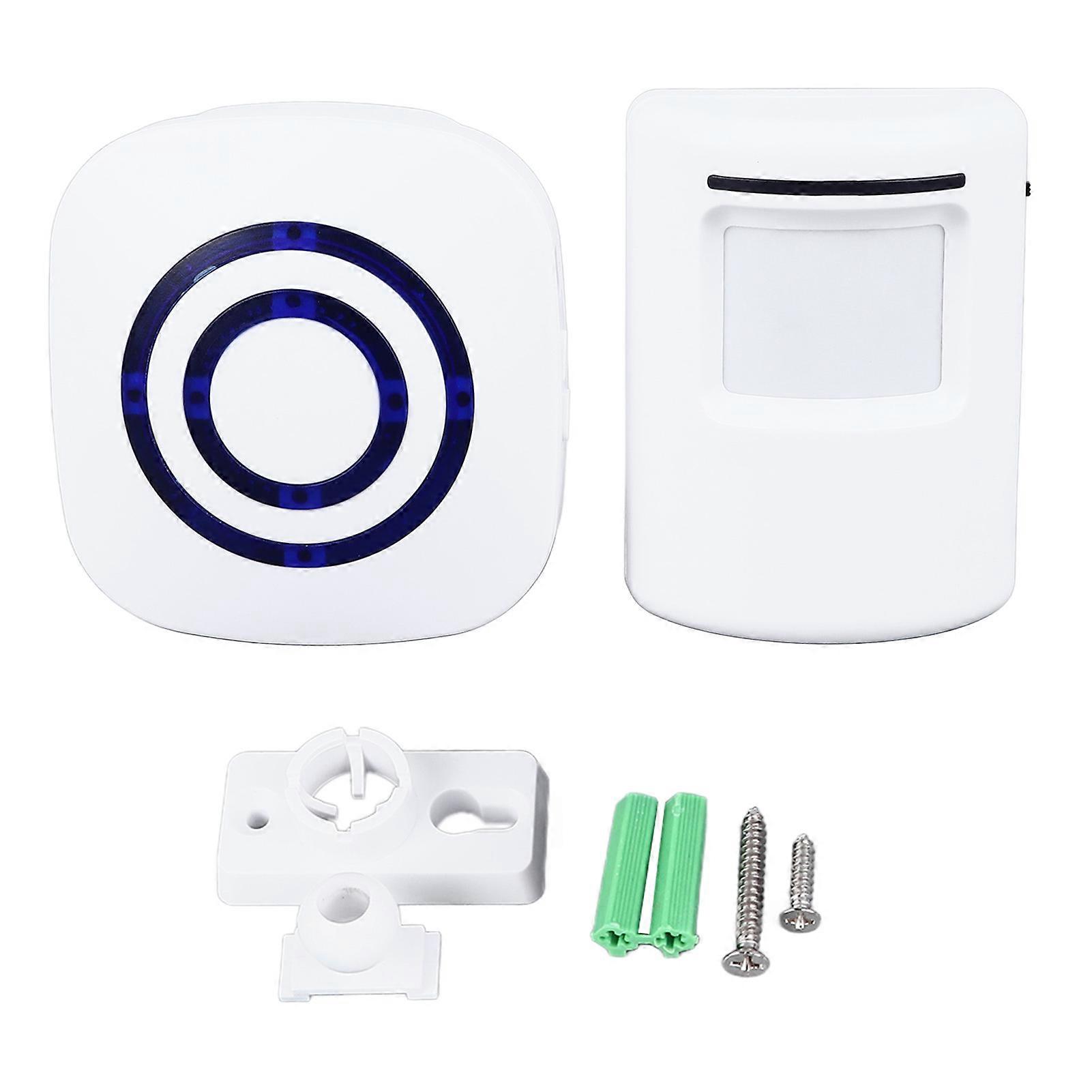 Smart Home Compatible Wireless Motion Sensor Doorbell Kit: Custom Tunes, Easy Install