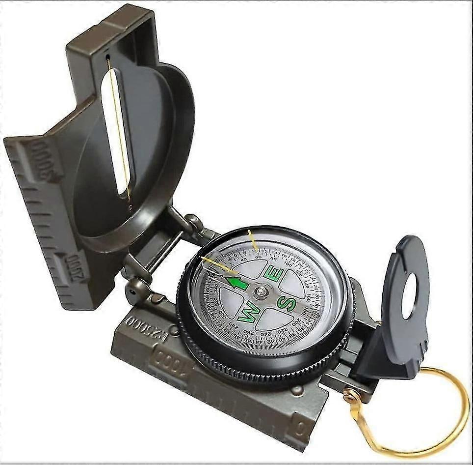 Multifunctional Military Sighting Navigation Compass with Inclinometer | Impact Resistant & Waterproof Compass for Hiking, Camping