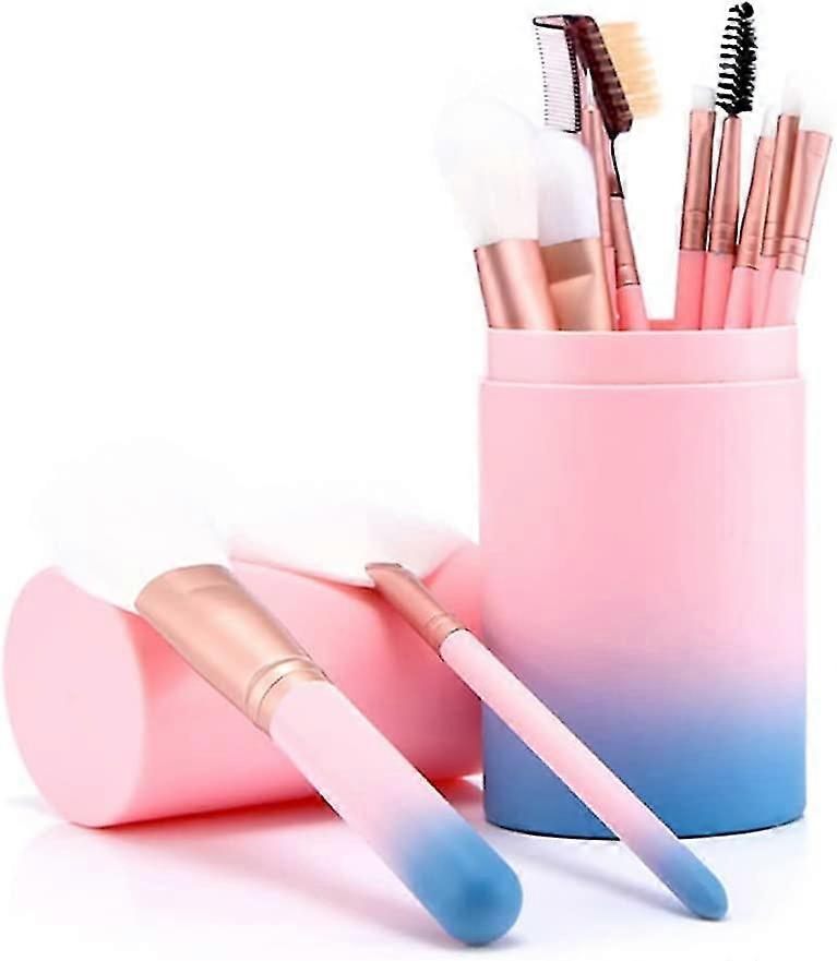 Cosmetics Brush Kit, Soft Bristles For Practical Eye Application, Ideal For Flawless Face And Eye Makeup (Pink)