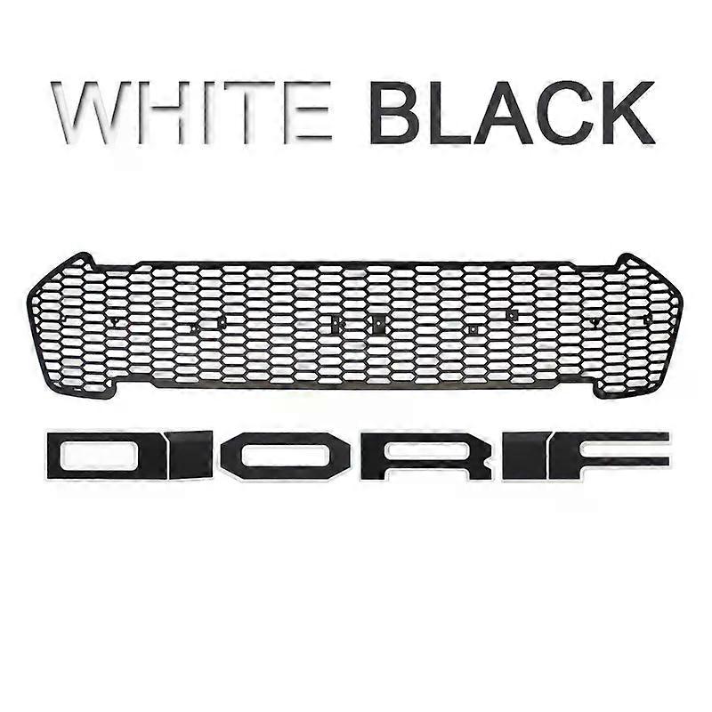 Fit compatible for RANGER 2015-2018 T7 Px2 MK2 xL xL+ xLS xLT Limited WILDTRAK Pickup Trucks Raptor Grille Modified Grill Front Bumper Mesh