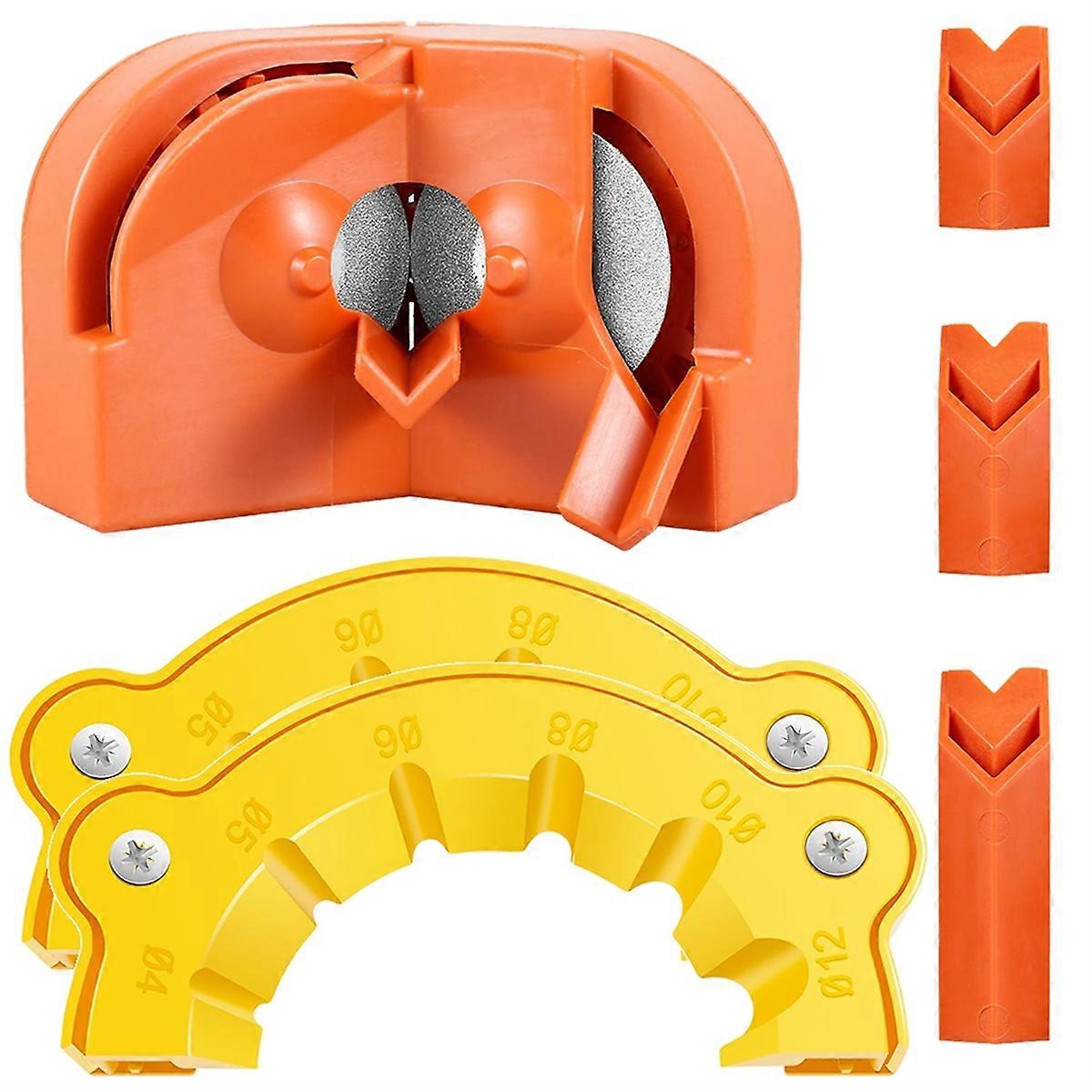 Drill Bit Sharpener for All Bits(5/64-5/8 Inch ), Multipurpose Drill Bit Grinding Tool Attachment with Grinding Wheels