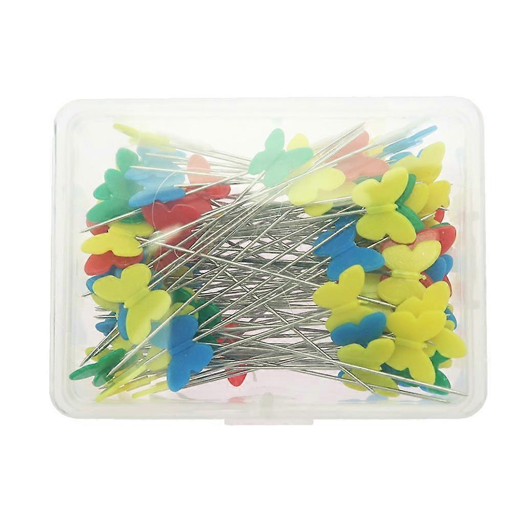 100 kpl perhosen litteäpäiset ompeluneulat ompelijan käsityöhön 52mm