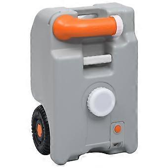 Camping Water Tank with Wheels 25 L Grey