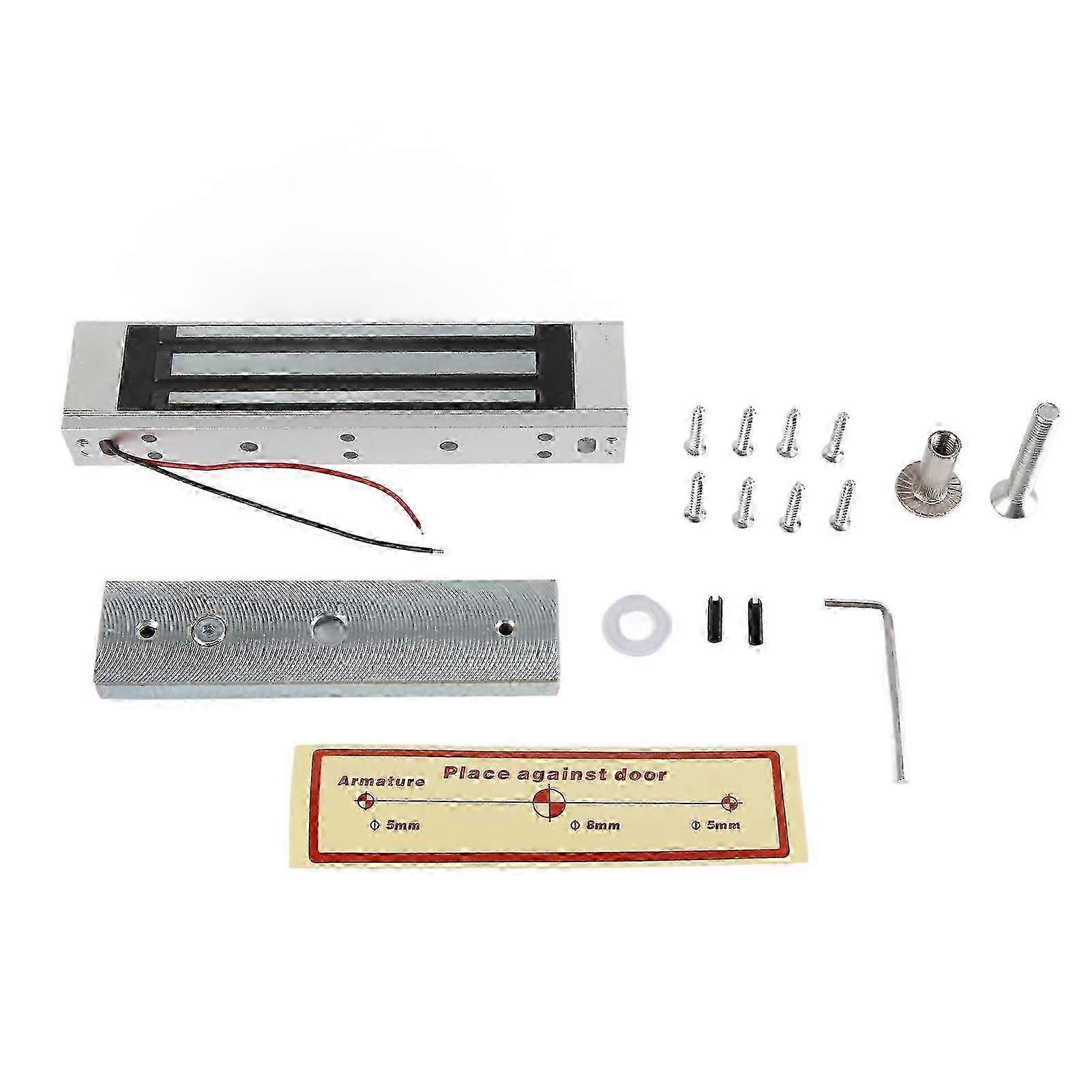 Electromagnetic Lock Flush Mount 396lbs 180kg Holding Force 24V Embedded Electric Magnetic Lock for Access Control System Edition