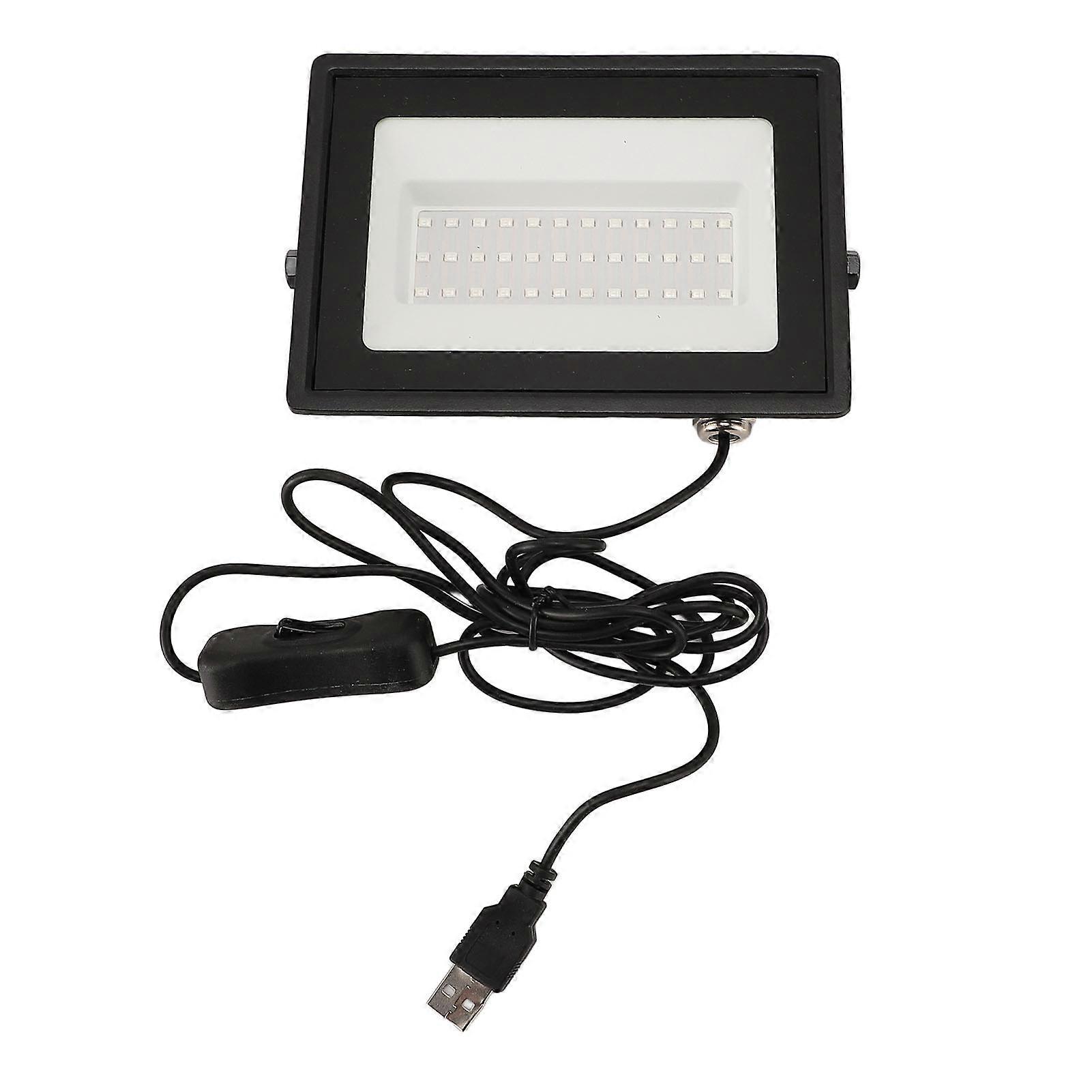 Lampe UV LED à lumière noire, boîtier en alliage d'aluminium IP66, USB 5 V, pour festivals, peinture corporelle, affiche fluorescente