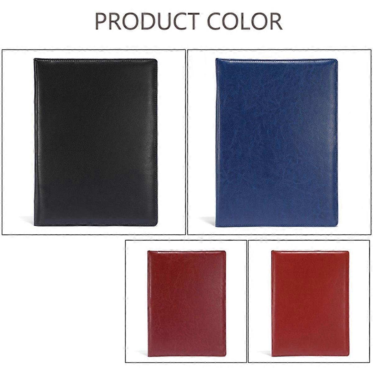A4 PU Padfolio File Folder Portfolio Business Document Holder, C