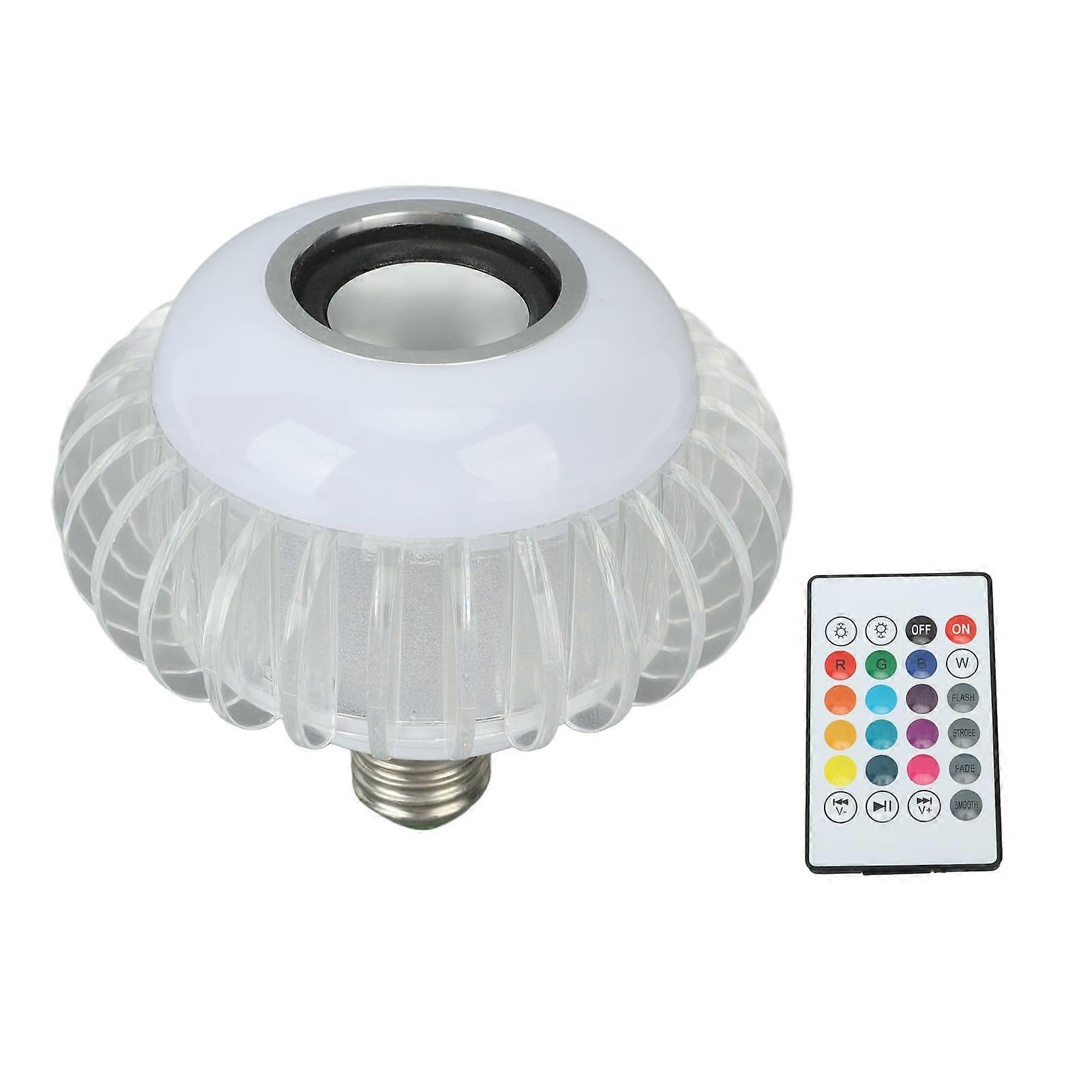 Smart LED Light Bulb Wireless Bluetooth Light Bulb Speaker E26 E27 RGB Color Changing Light Bulb With 24 Keys Remote Control