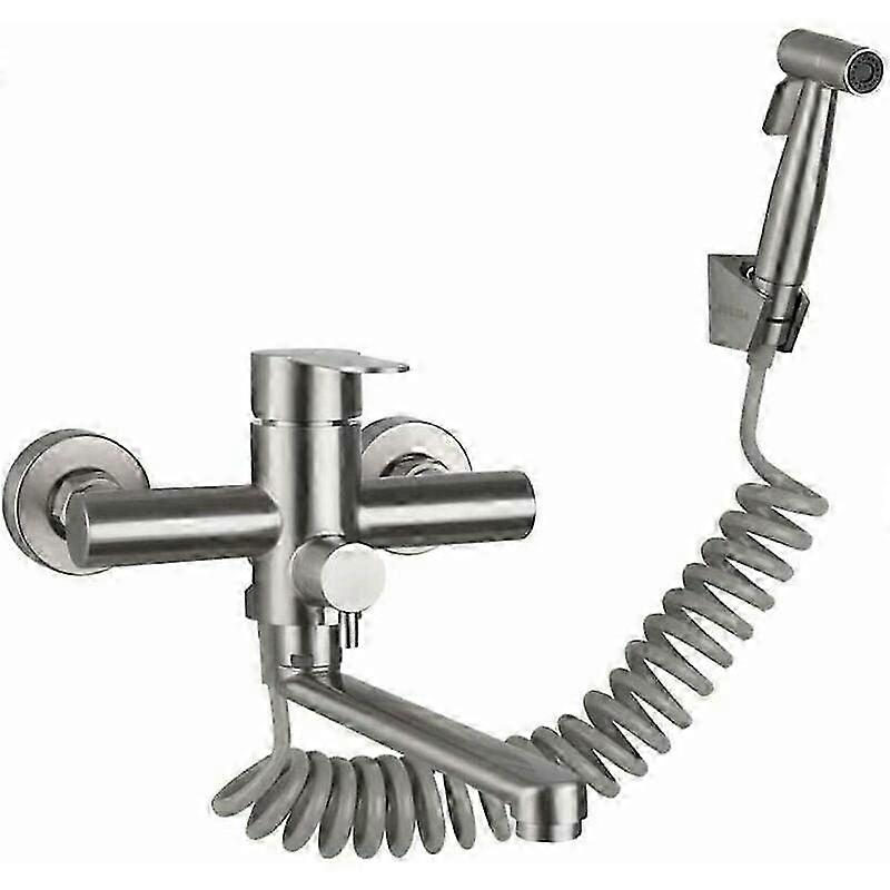 Mitigeur de cuisine robinet mural avec douchette, avec pistolet, vier de cuisine, robinet en acier inoxydable