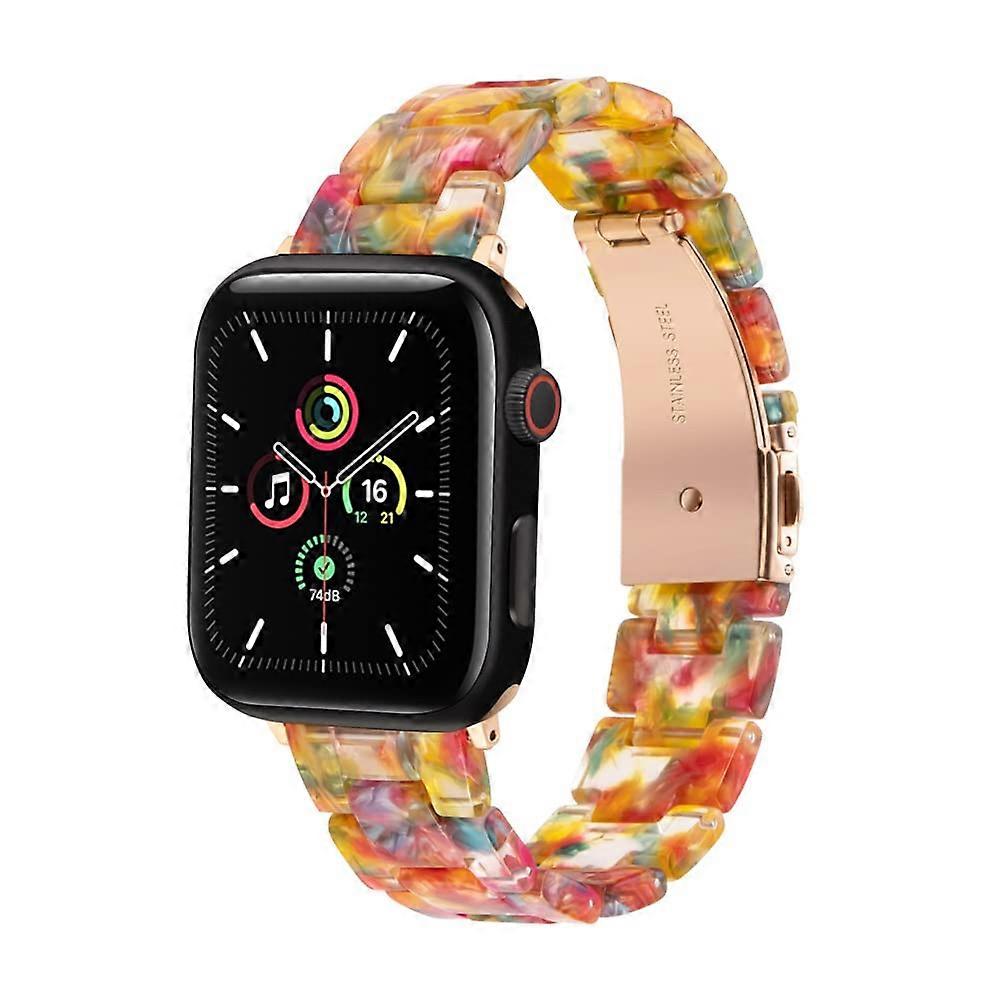 Rainbow 38mm 40mm 41mm Fancy Women Smartwatch Band Compatible for Apple Watch Series 8/7/SE/6/5/4