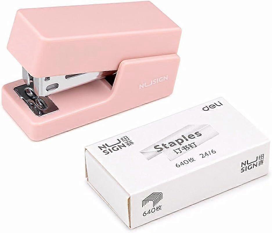 Small Stapler for Office School, Mini Stapler Small Hand Stapler Portable Desktop Stapler Student Stapler, Stapler Machine with Staples