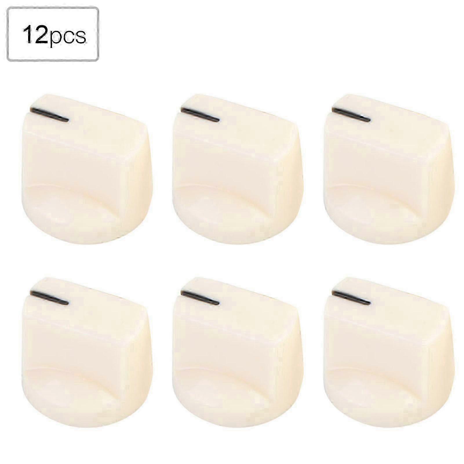 12pcs Guitar Tone Volume Control Knobs Replacement for Electric Guitars(Yellow)