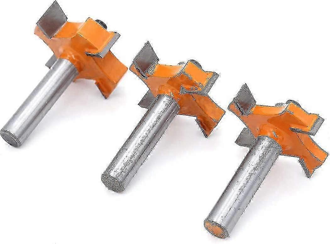 3pcs Tongue And Groove Cutter For Doors Tables Shelves Etc