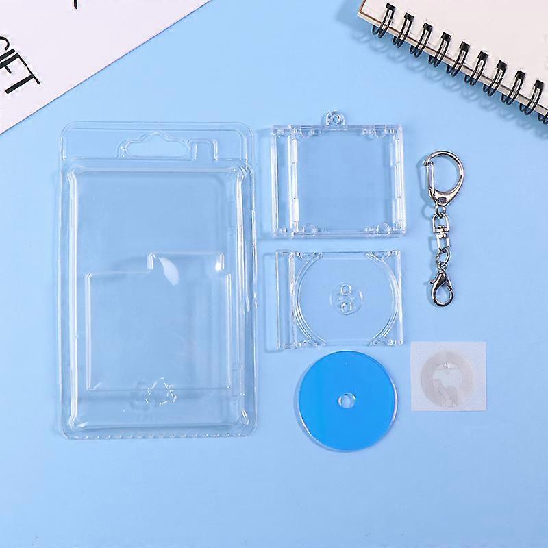 1set Mini NFC Functional CD Disc Case Key Chain Peripheral Commemorative Album Key Holder For DIY Backpack Pendant