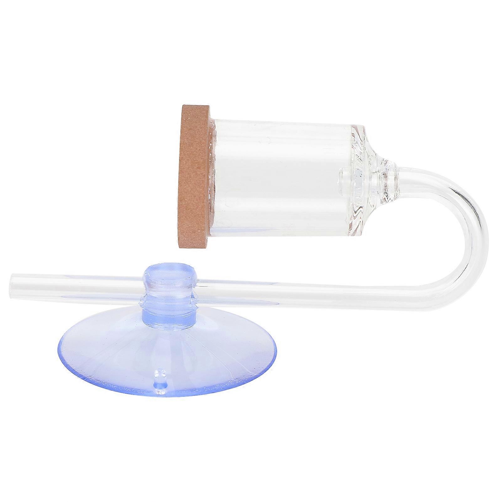 Fish Tank CO2 Diffuser Aquarium Transparent Carbon Dioxide Regulator with Suction Cup