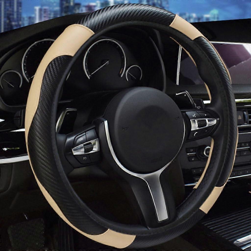 Steering wheel cover for MercedesBenz EClass TModel 2016, antislip leather, beige