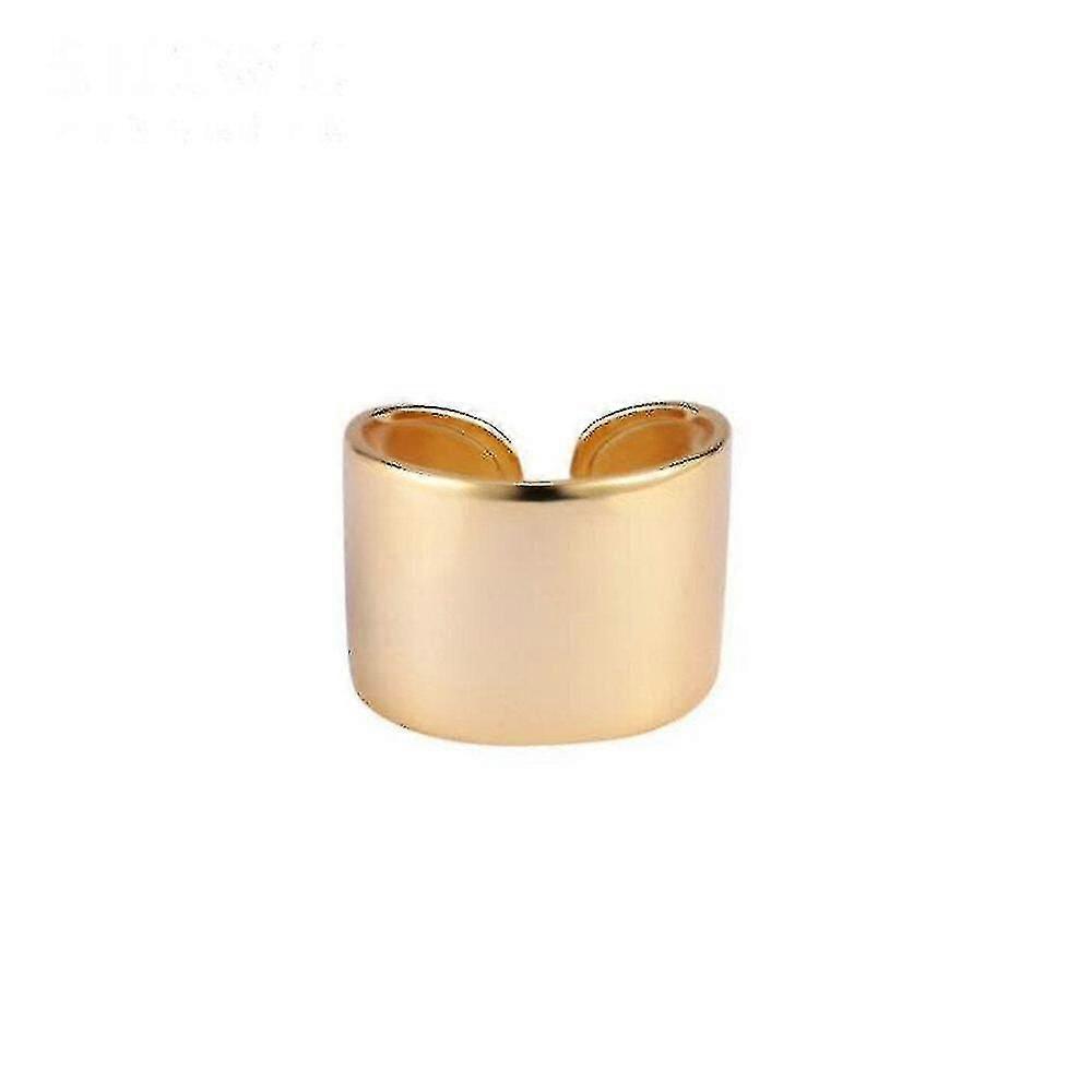 Hh 2pcs金メッキリング幾何学的なエレガントな花嫁ジュエリーギフト