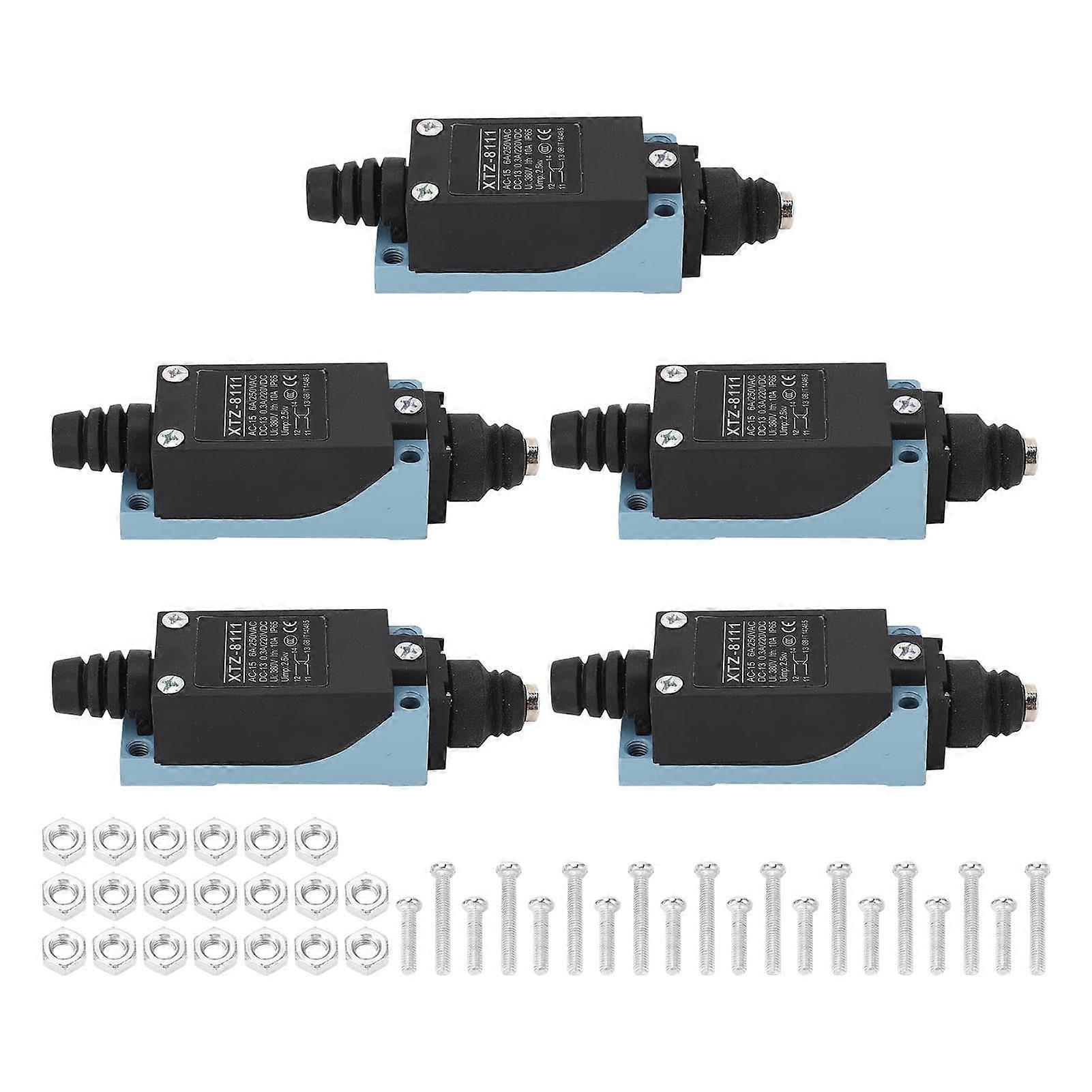 5Pcs Plunger Type Momentary Limit Switch for CNC Milling Machine 3D Printer Plasma Cutting Machine