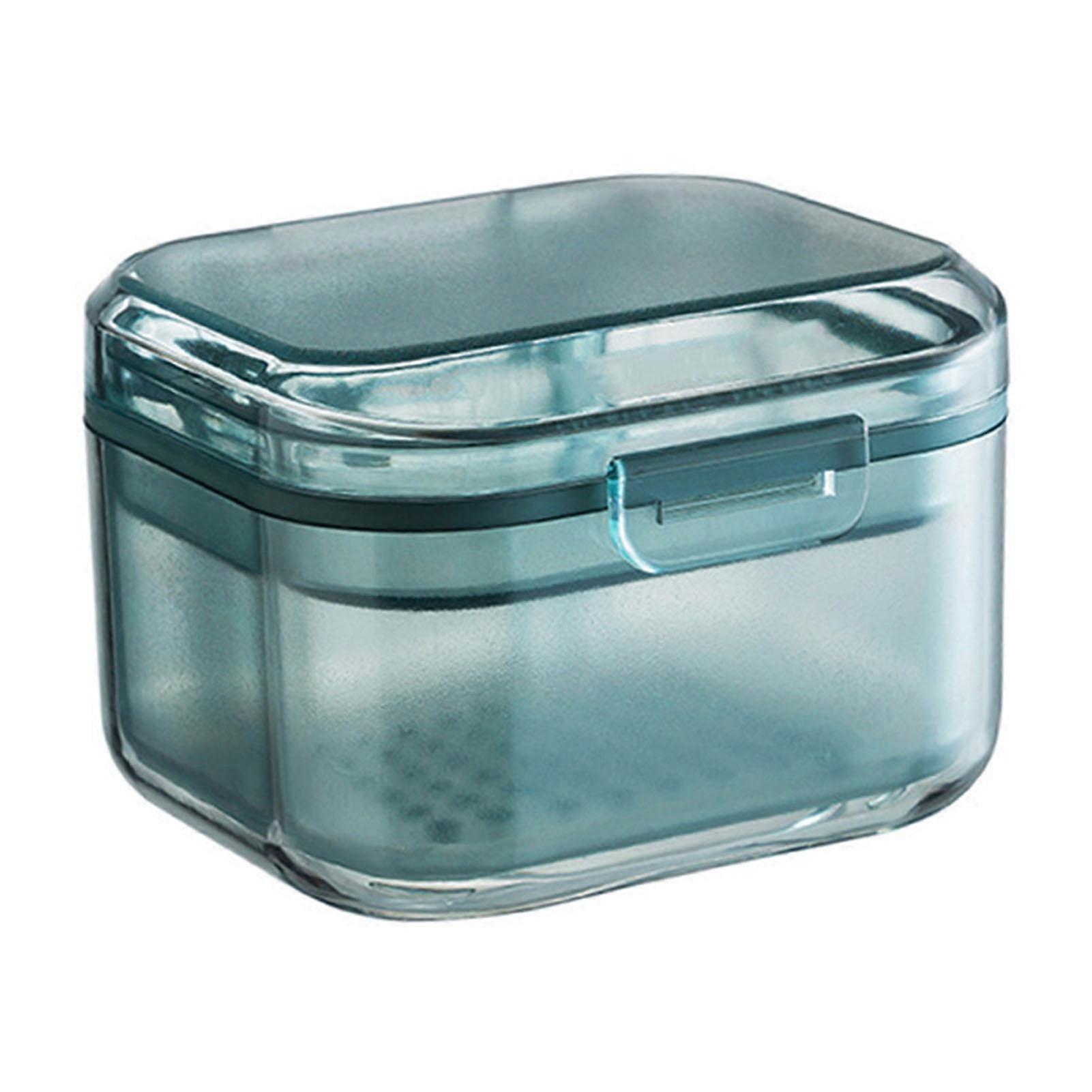 Denture Case Portable Lightweight Prevent Loss Durable Safe False Teeth Storage Box for Travel