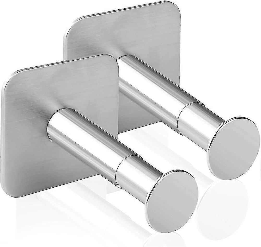 2pcs Exble Less Steel Stick-on Ph Ds, Hooks Under Desk