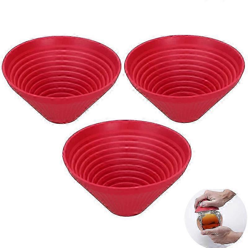 3 Multi-Purpose Reusable Rubber Gripper Jar Opener pc of Jar Openers,