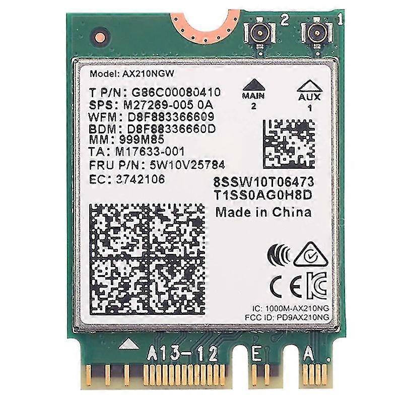 Wifi 6e Ax210 Extends Wi-fi To 6ghz Through Bluetooth 5.2 -band Wifi6 Module, Suitable For Laptops