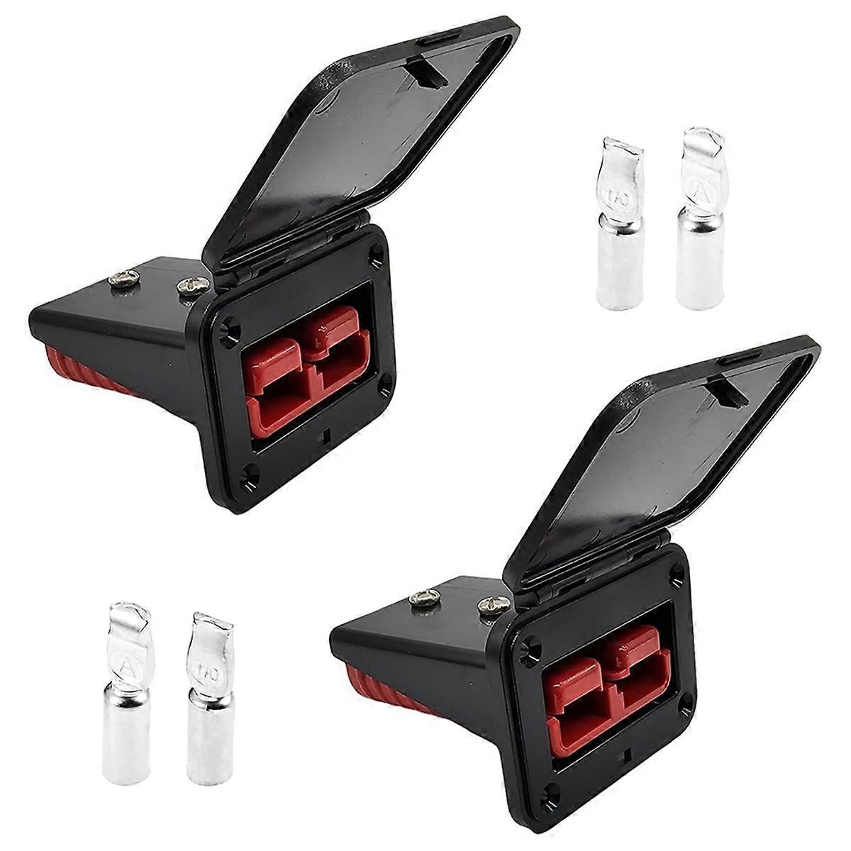 2PCS Plug Mounting Panel with Dust Cover 175A