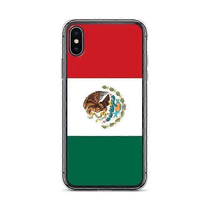 iPhone Case - PIXELFORMA - iPhone XS - Flag of Mexico - Slim and lightweight design - Soft silicone