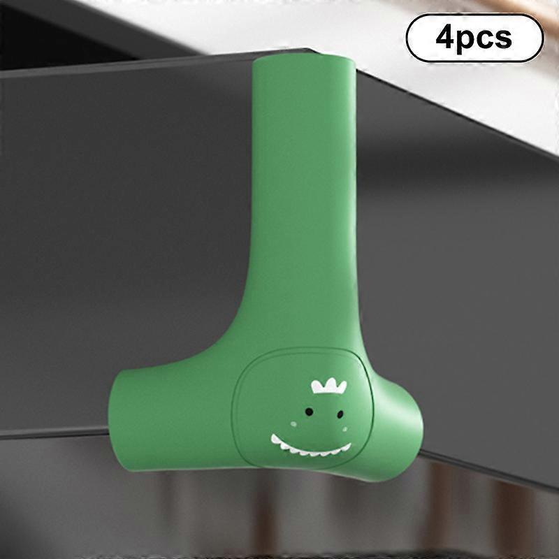 4pcs Dinosaur Table Corner Protector Extended Self-adhesive Anti-collision Table Corner Multiple Colors Anti-bump