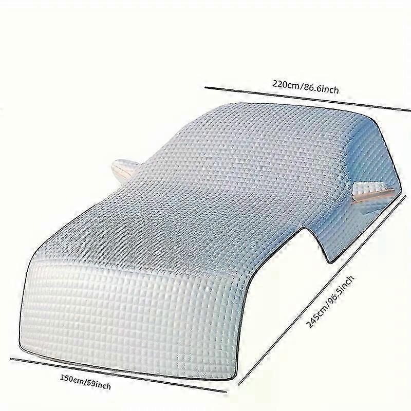 Car Snow Shield Sunshade Sunblock Front Gear Snow Shield Thickened And Lengthened In Winter Frost Protection Front Windshield