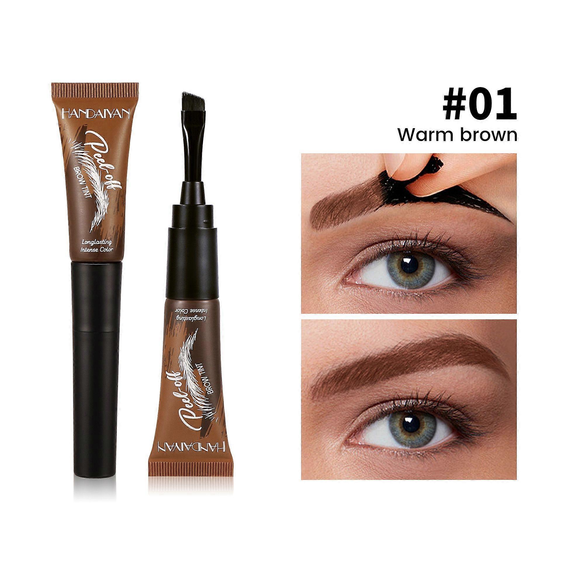 Tear-off waterproof eyebrow glue, long-lasting dyeing tear-off eyebrow dye