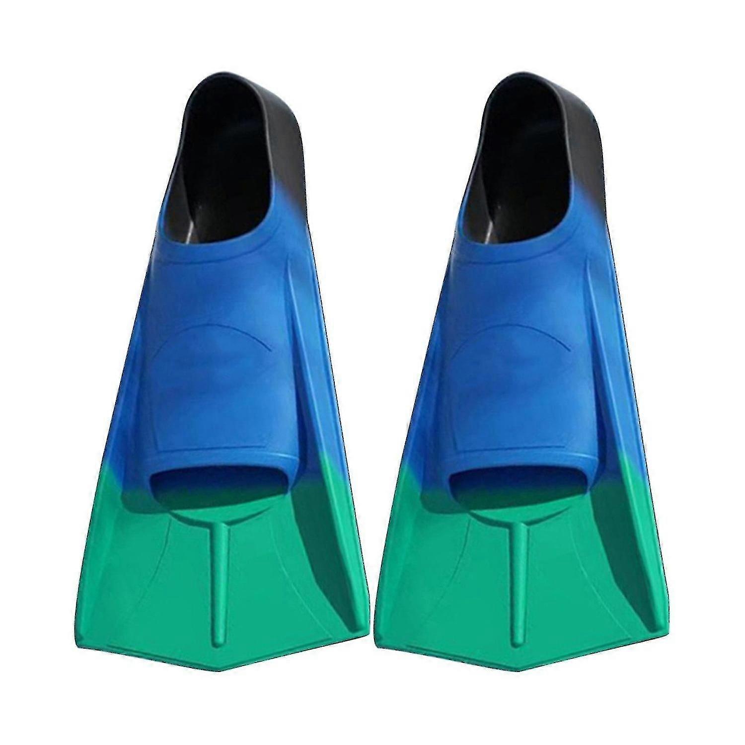 Children And Adults Swimming With Fins Free Diving Short Silicone Fins Diving Training Snorkeling Eq