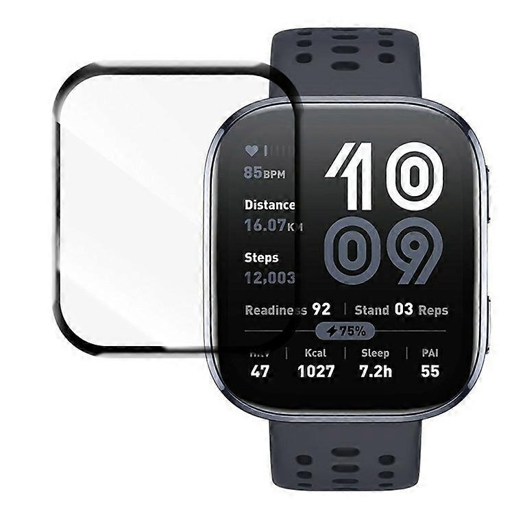 Huami Amazfit Bip 6 PMMAスクリーンプロテクター3Dフルグルーウォッチスクリーンフィルムに対応したRURIHAI