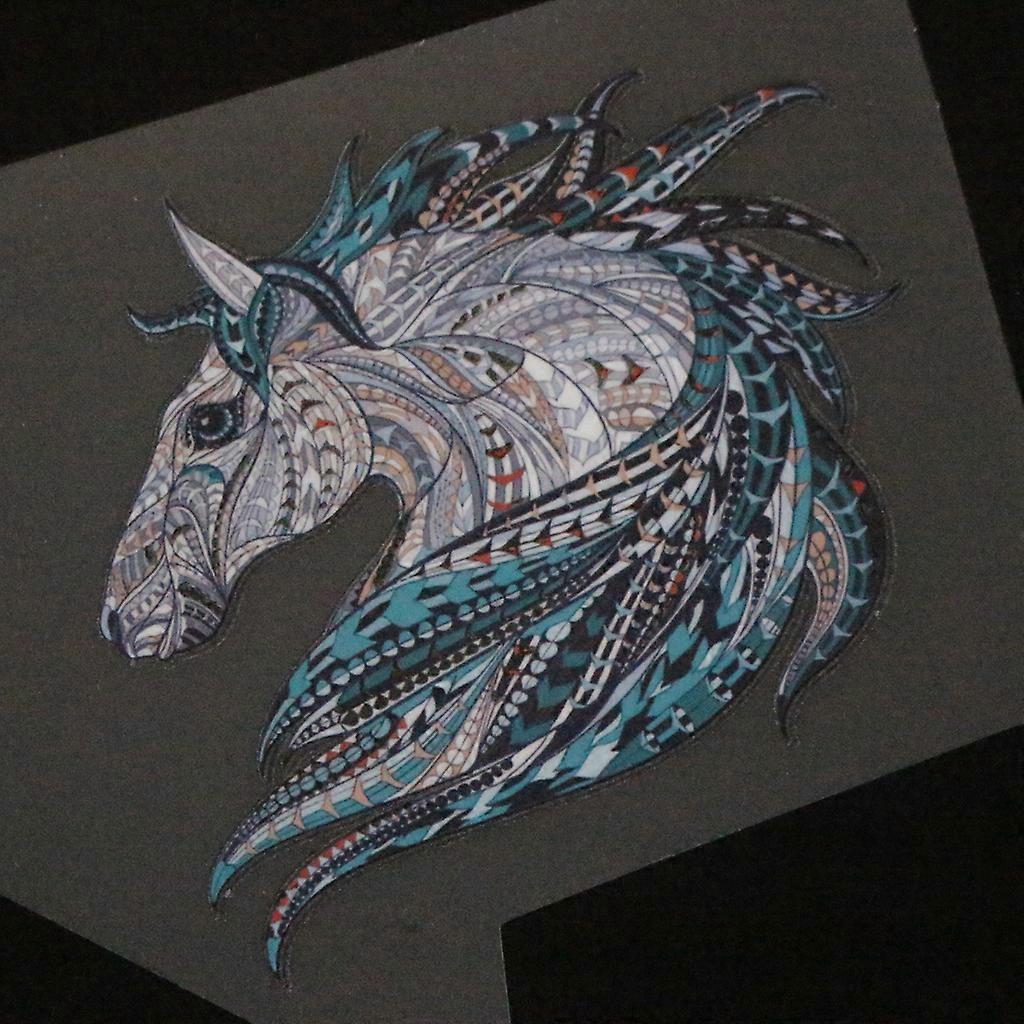 Elbiseler DIY Baskı Isı Transferi Çıkartmalar Demir Aplikler Üzerinde At Yamalar Hediye Renkli Diğer