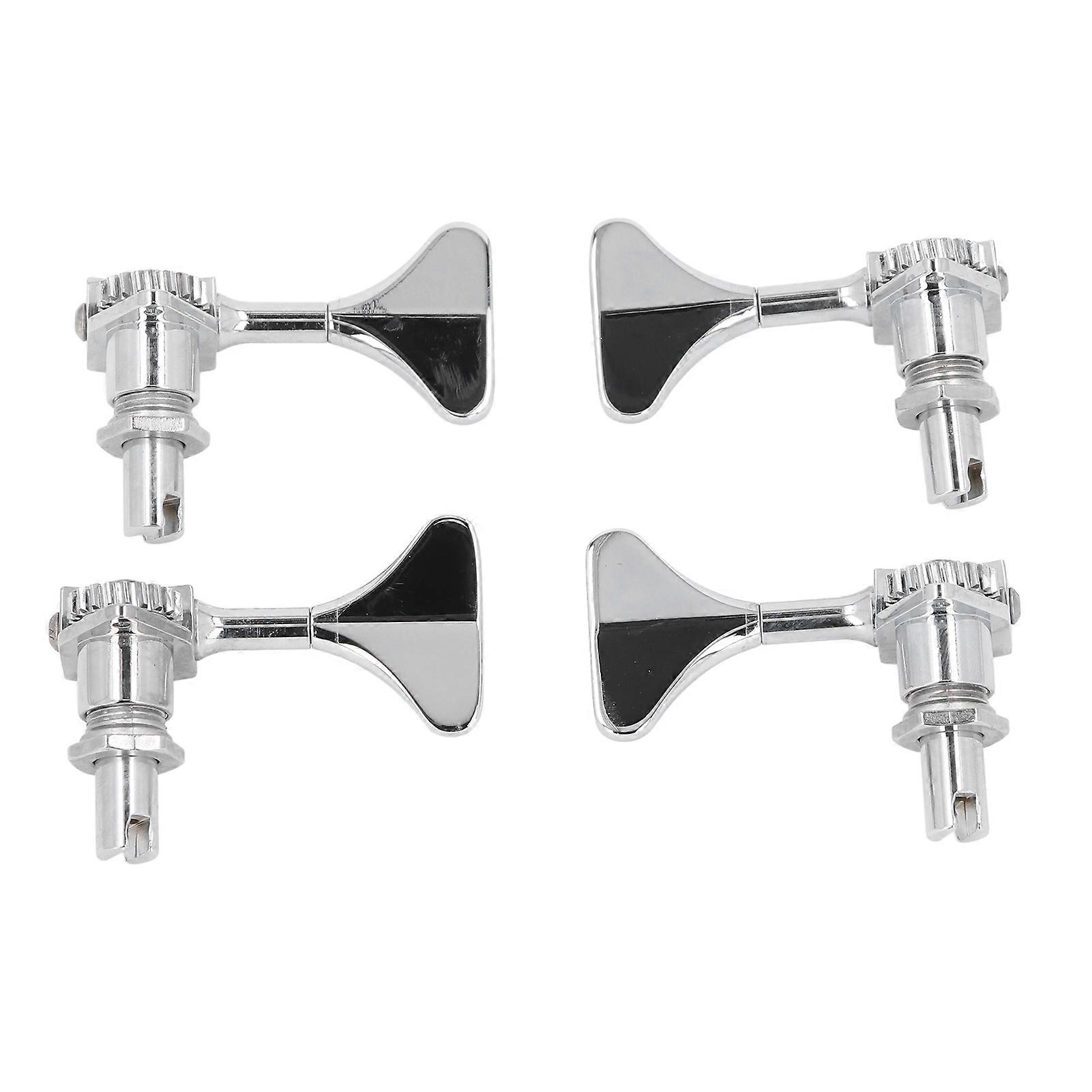 2R 2L Zinc Alloy 20:1 Gear Ratio Open 4 String Bass Tuning Pegs