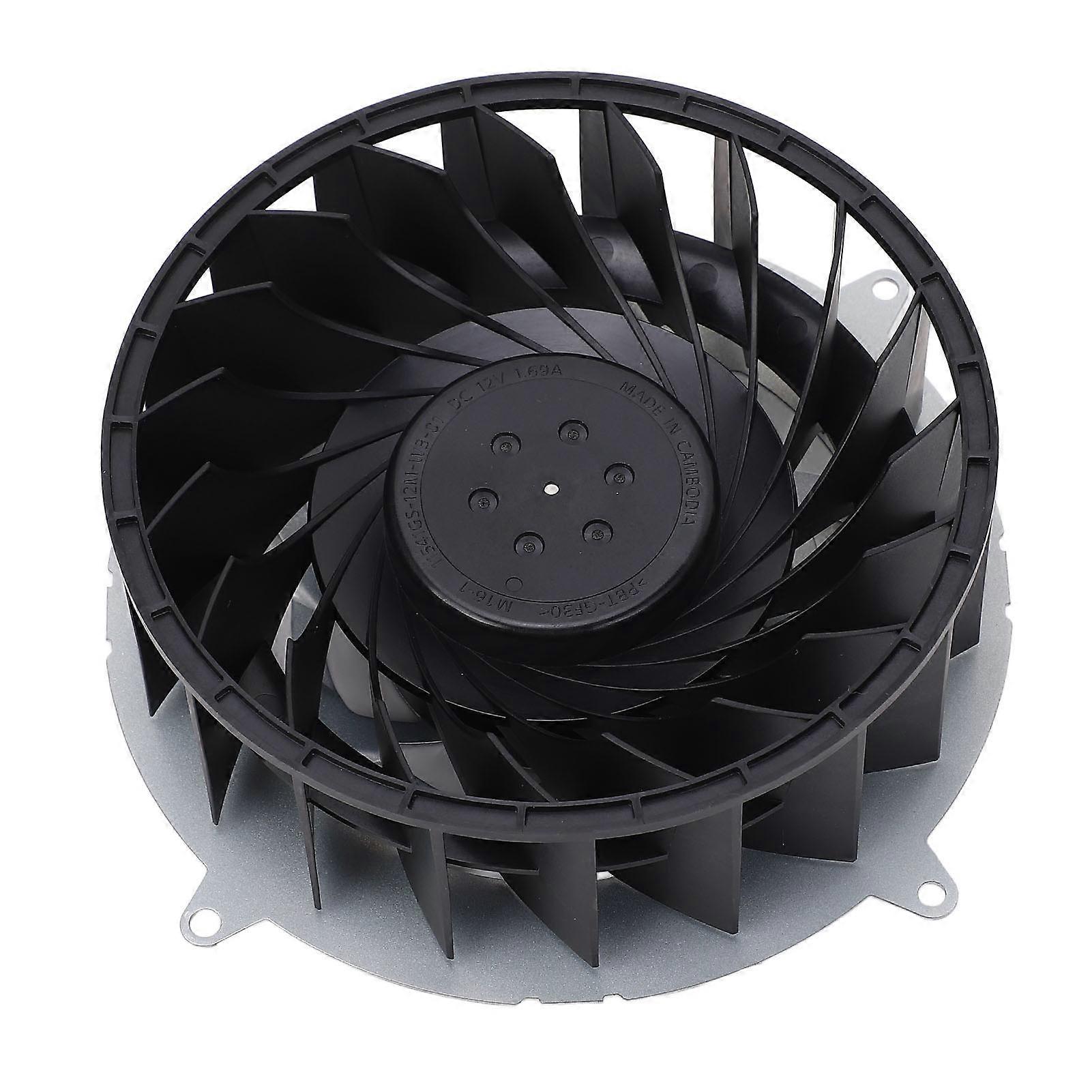 Internal Cooling Fan for PS5 Slim Console ABS Aluminium Alloy Efficient Heat Dissipation Quiet 19 Blade Replacement Cooler Fan