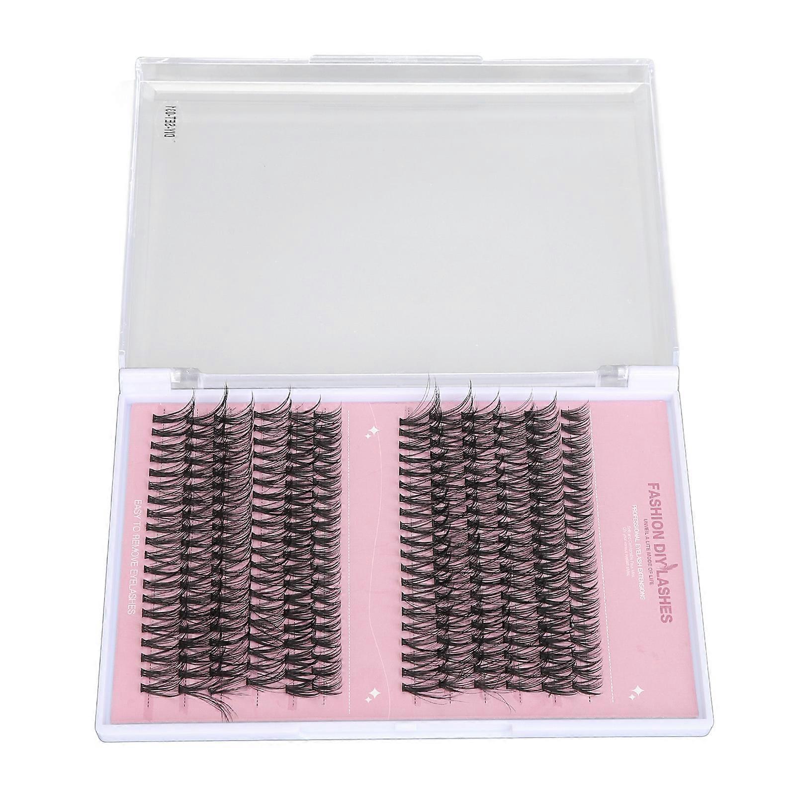 240pcs D Curl False Eyelash Clusters 10-16mm DIY‑SET‑031