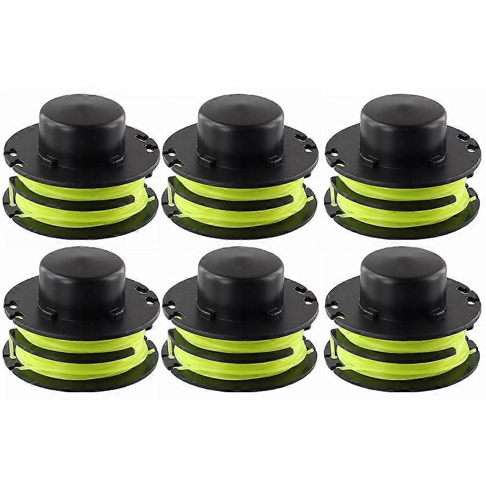 6PCS Nylon Wire Reels for Ryobi Lawn Trimmer Replacement Spools RAC119