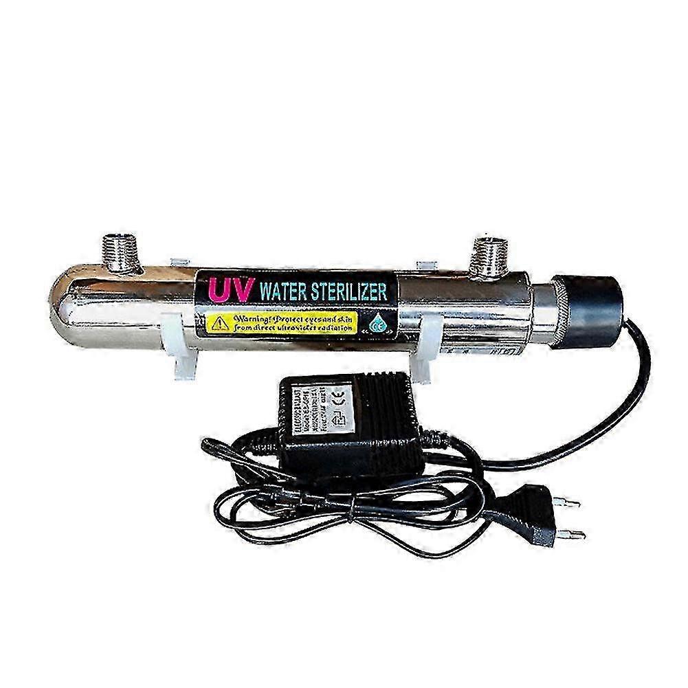 Depuratore d'acqua UV in acciaio inossidabile 220V 12W per acquario, filtro per la disinfezione dell'acqua potabile e industriale
