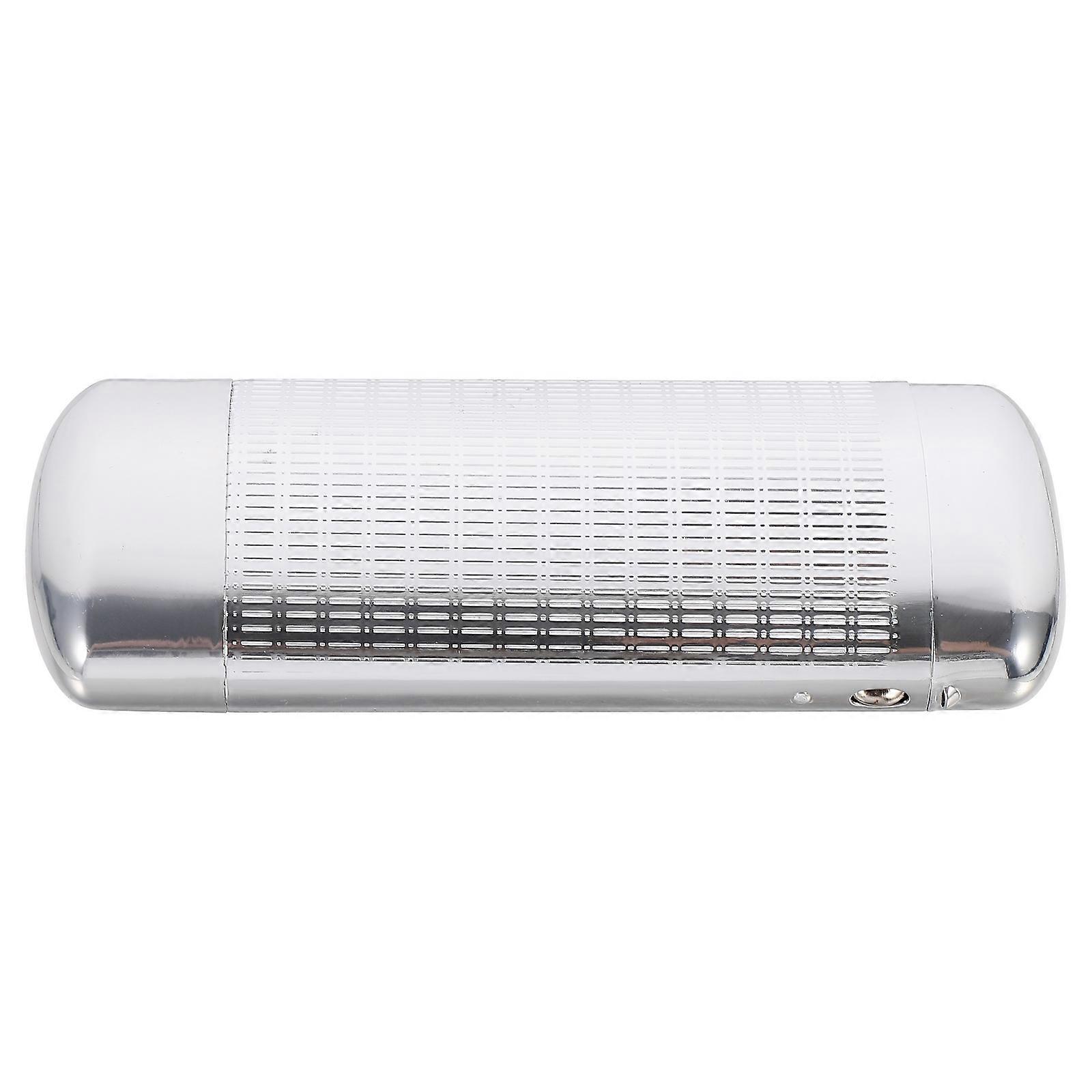 Aluminum Glasses Case for Storage Use Lightweight Portable Silver Color 6.3 Inches